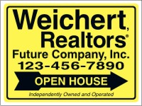 Weichert Realtors® 18"X24" 4MM CORRUGATED PLASTIC OPEN HOUSE