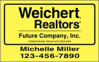 Weichert Realtors® 10"X16" AGENT MAGNETIC CAR SIGN