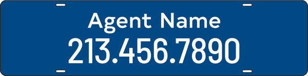 Agent Name Sign Rider, 6"H X 24"W, Steel