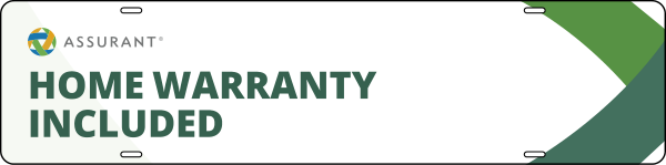 Better Homes and Gardens Real Estate Assurant Home Warranty Included Sign Rider, 6"h x 24"w, 24 ga steel