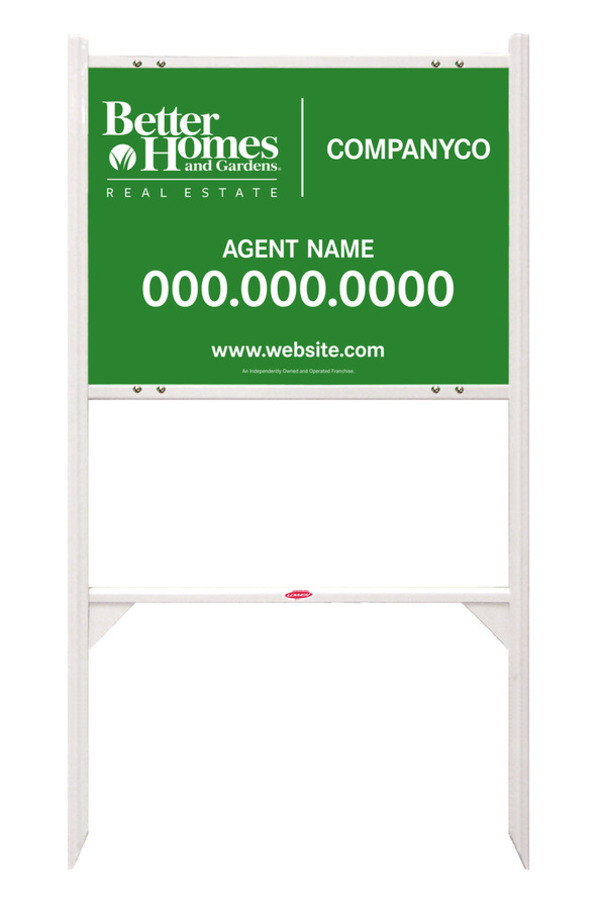 Angle Iron Frame And Agent Sign Panel Unit, 18"H X 24"W