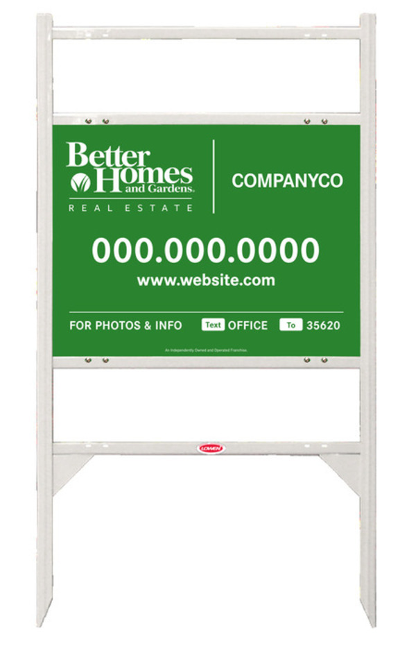 Angle Iron Frame With Two Rider Inserts And For Photos &amp; Info Sign Panel Unit, 18&quot;H X 24&quot;W