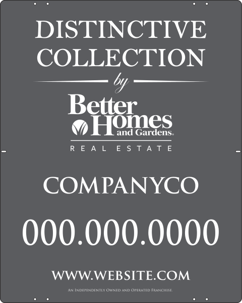 Distinctive Collection Sign Panel, 24 GA Steel 30"H X 24"W