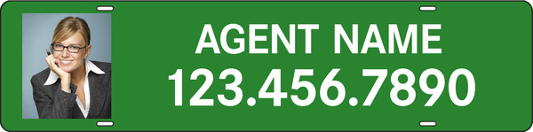 Agent Photo Sign Rider, 6"H X 24"W, Steel