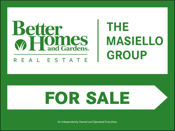 The Masiello Group For Sale Sign Panel, 4mm Corrugated Plastic 18"h x 24"w