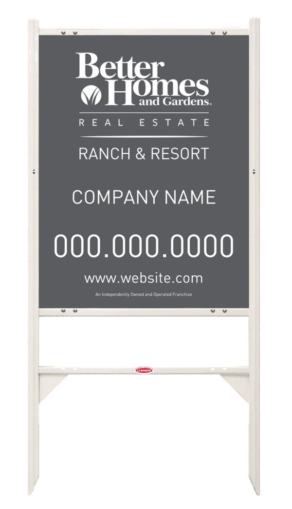 Angle Iron Sign Frame And Panel Unit, 24 GA Steel 30"H X 24W