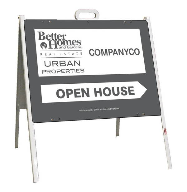 Urban Properties Open House A-Frame And Sign Panel Unit, 24 GA Steel 18"H X 24"W