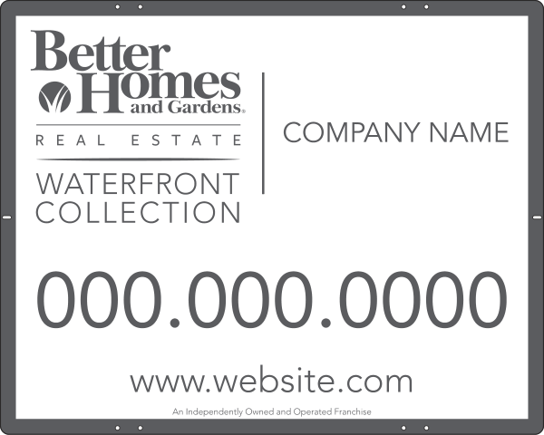 Waterfront Collection Real Estate Panel, 24 GA Steel 24"H X 30"W