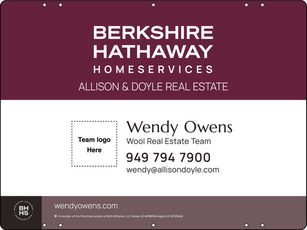 Team Logo Sign Panel, 18"H X 24", Steel