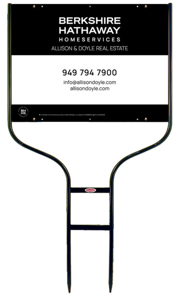 Round Rod Frame And Office Sign Panel Unit, 18"H X 24"W, Steel