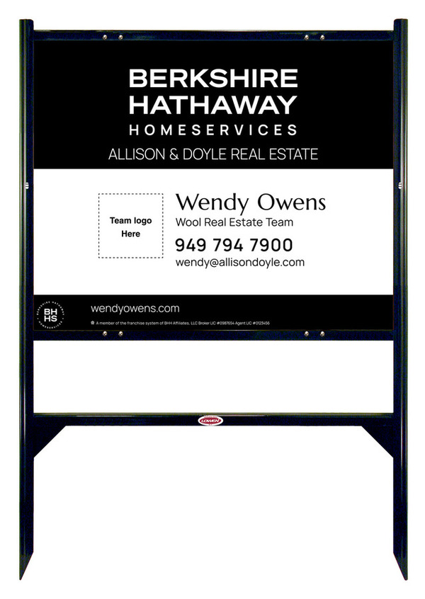 Angle Iron Frame And Team Logo Sign Panel Unit, 24"H X 30"W, Steel