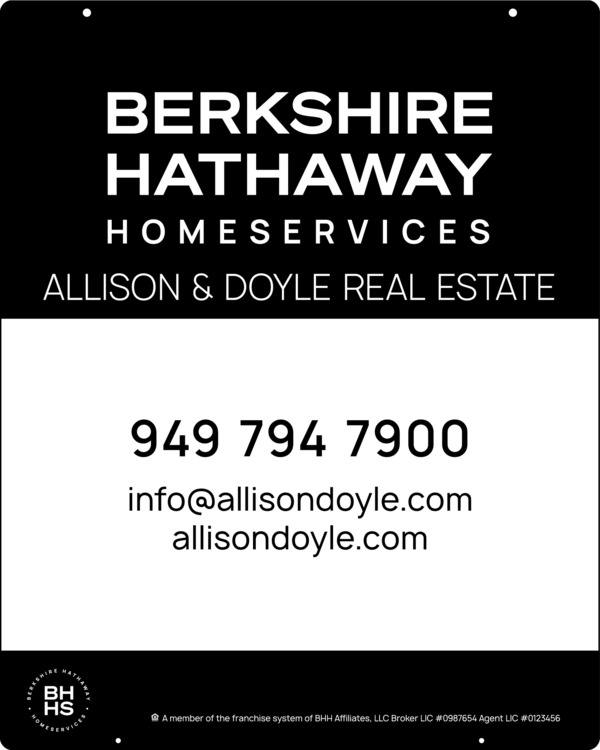 Hanging Office Sign Panel, 30"H X 24"W, 3mm Aluminum Composite