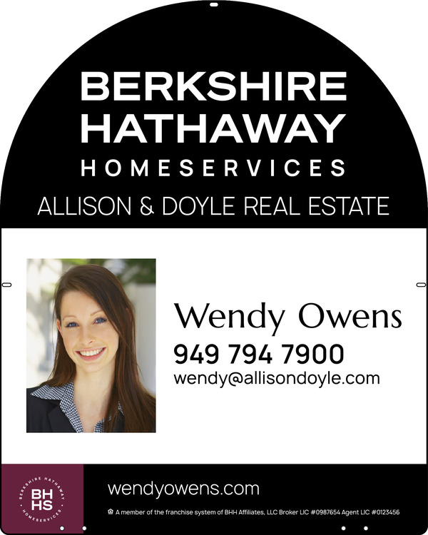 Arc Top Agent Photo Sign Panel, 30"H X 24", Steel