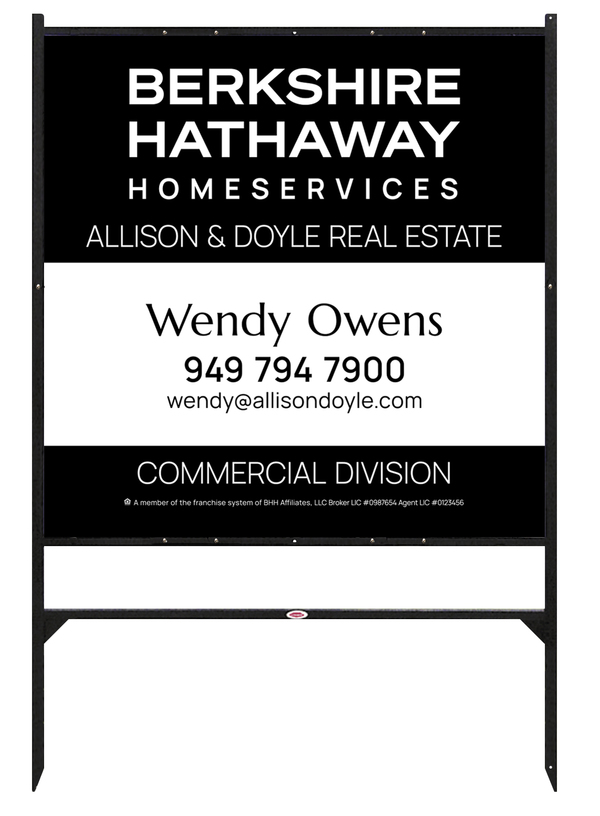 Commercial Divison Agent Angle Iron Frame And Sign Panel Unit, 48"H X 48"W, 24 GA Steel