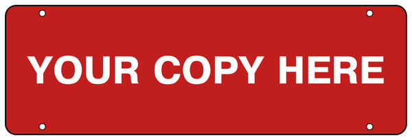 Custom Sign Rider 6"H X 18"W, 3mm Aluminum Composite, For Use On Standard Residential For Sale Signs.