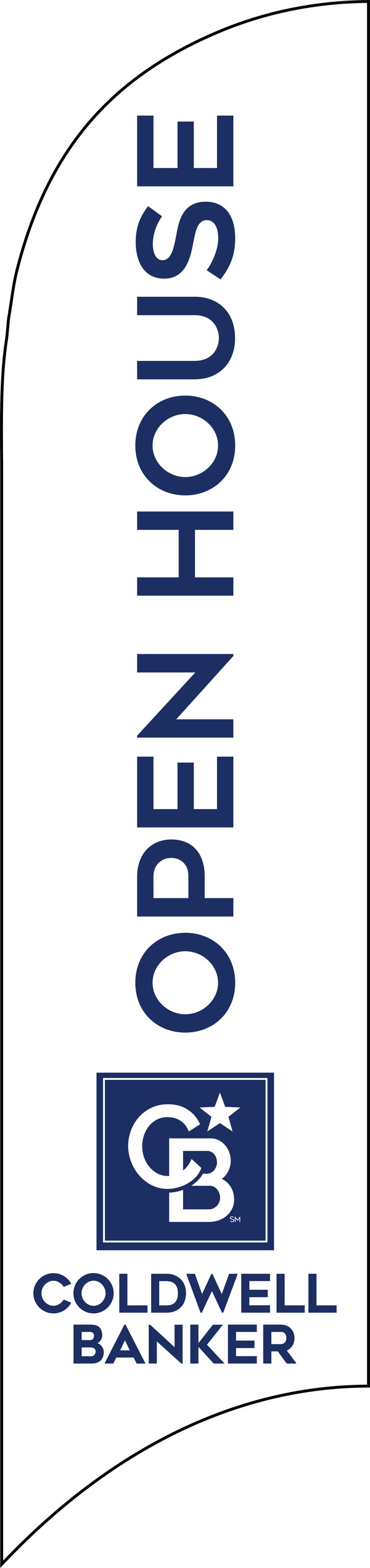 Coldwell Banker NRT Chicago Real Estate OPEN HOUSE FEATHER FLAG ONLY, 10-foot