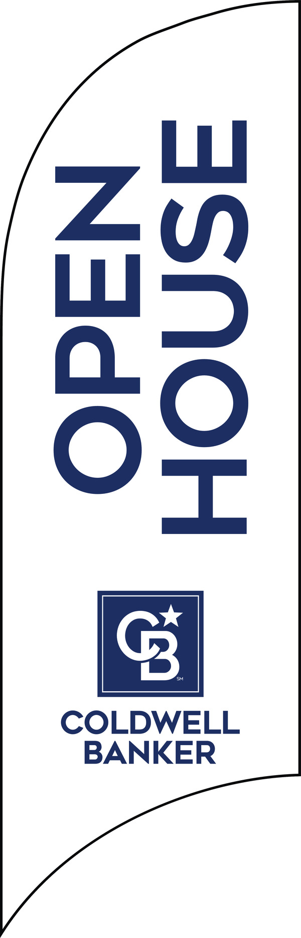 Coldwell Banker NRT Chicago Real Estate OPEN HOUSE FEATHER FLAG ONLY, 7-foot
