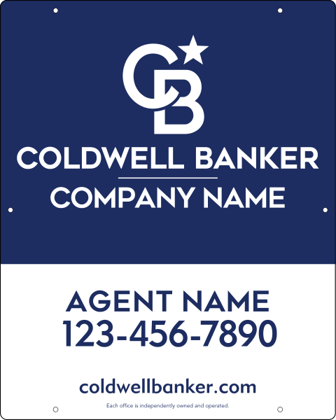 Agent Hanging Sign Panel, 30"H X 24"W, 3mm Aluminum Composite