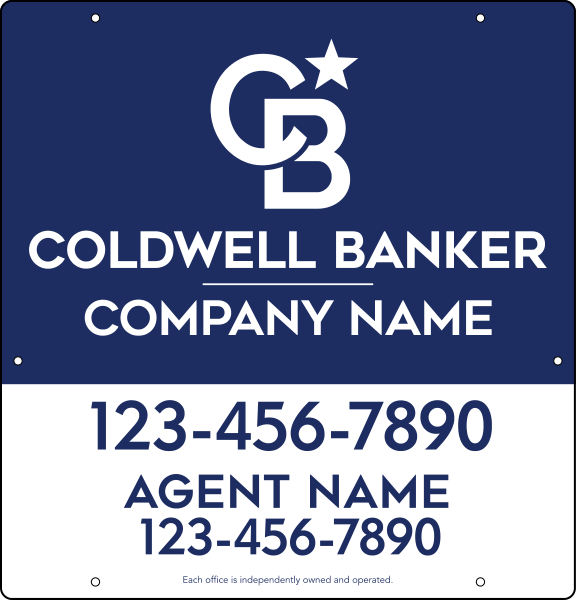 Agent Hanging Sign Panel, 25"H X 24"W, 3mm Aluminum Composite