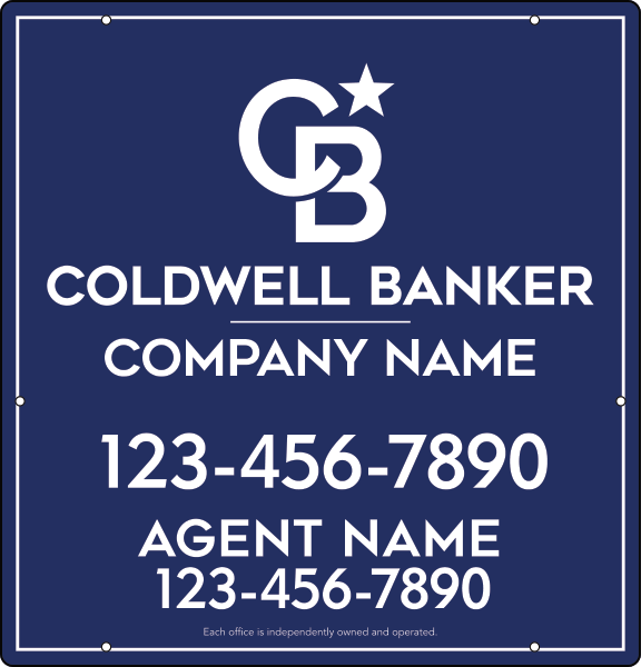 Agent Hanging Sign Panel, 25"H X 24"W, 3mm Aluminum Composite