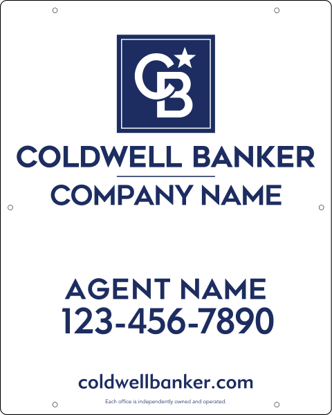 Agent Hanging Sign Panel, 30"H X 24"W, 3mm Aluminum Composite