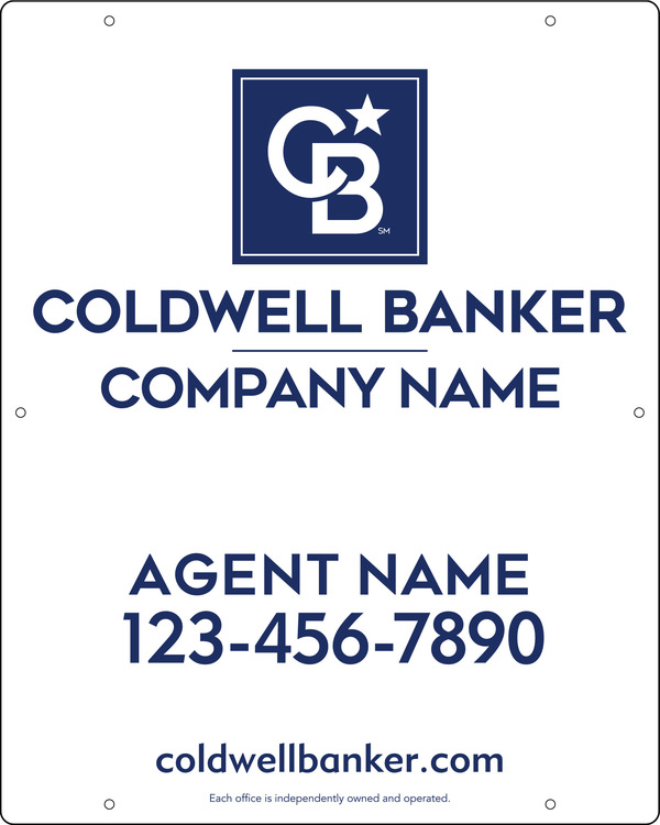 Agent Hanging Sign Panel, 30"H X 24"W, Poly