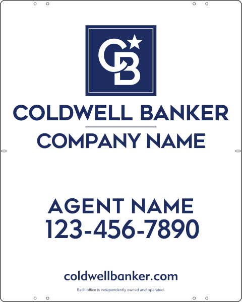 Agent Sign Panel, 30"H X 24"W, 3mm Aluminum Composite