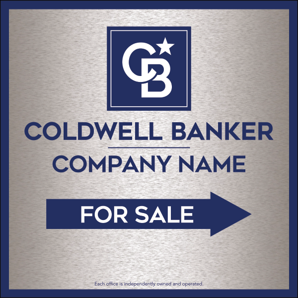 Directional Office For Sale Sign Panel, 24"H X 24"W, 4mm Corrugated