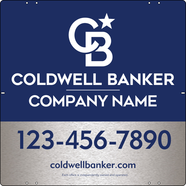 Office Sign Panel, 24"H X 24"W, 3mm Brushed Aluminum Composite