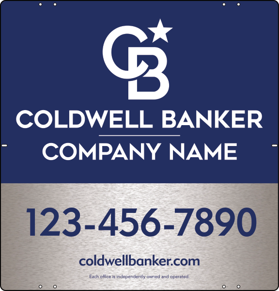 Office Sign Panel, 25"H X 24"W, 3mm Brushed Aluminum Composite