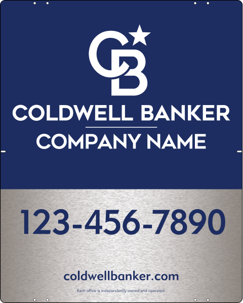 Office Sign Panel, 30"H X 24"W, 3mm Brushed Aluminum Composite