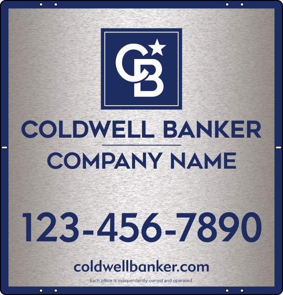 Office Sign Panel, 25"H X 24"W, 3mm Brushed Aluminum Composite