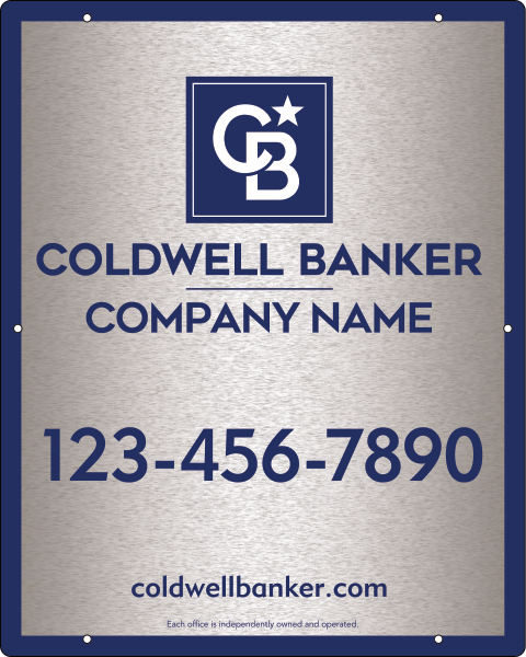 Office Hanging Sign Panel, 30"H X 24"W, 3mm Brushed Aluminum Composite