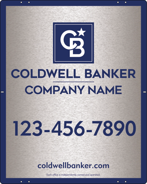 Office Sign Panel, 30"H X 24"W, 3mm Brushed Aluminum Composite