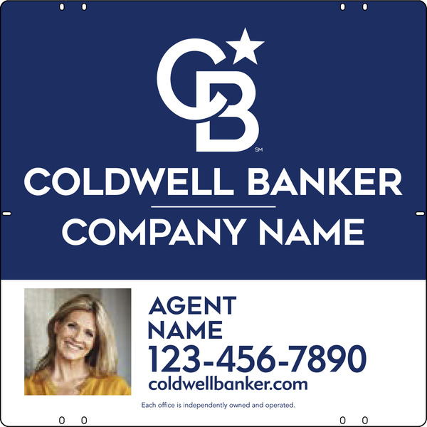 Agent Photo Sign Panel, 24"H X 24"W, Poly