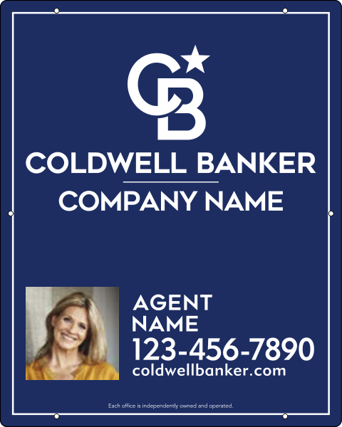 Agent Photo Hanging Sign Panel, 30"H X 24"W, 3mm Aluminum Composite