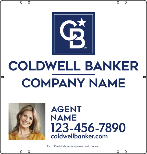 Agent Photo Sign Panel, 25"H X 24"W, Poly