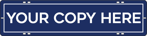 Reflective Custom Sign Rider, 6"H X 24"W, 3mm Aluminum Composite