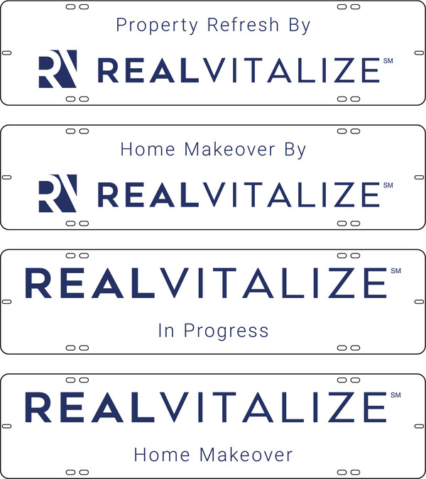 Coldwell Banker NRT Chicago Realvitalize Message Sign Riders, 6"h x 24"w, 3MM Aluminum Composite