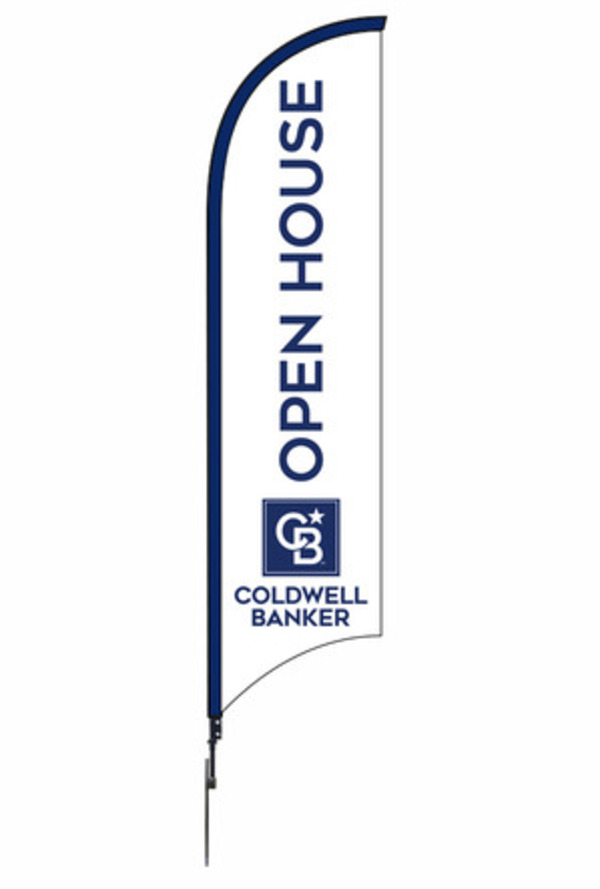Coldwell Banker® Real Estate OPEN HOUSE FEATHER FLAG AND POLE, 12foot