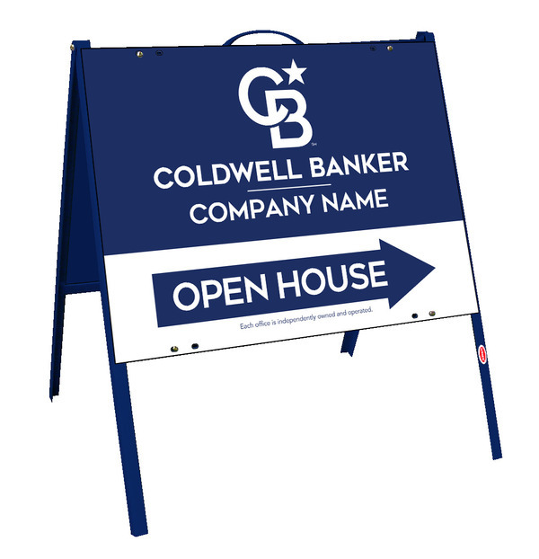A-Frame And Office Open House Sign Panel Unit, 18"H X 24"W, .050 Poly