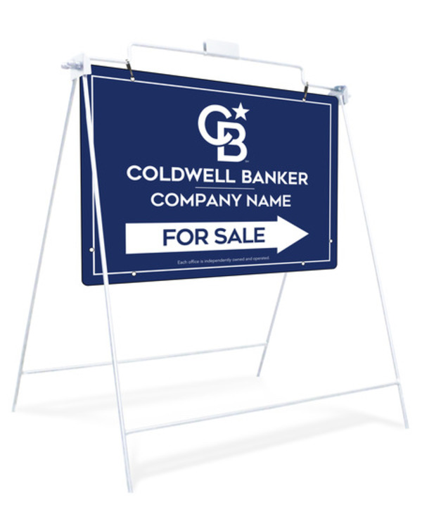 Swinging A-Frame And Office For Sale Sign Panel Unit, 18"H X 24"W, Steel