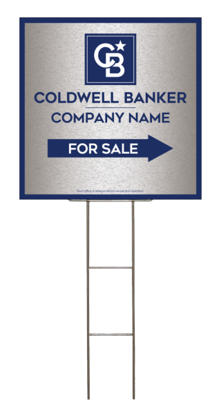 Wire H-Stake And Office For Sale Sign Panel Unit, 24"H X 24"W, 4mm Corrugated