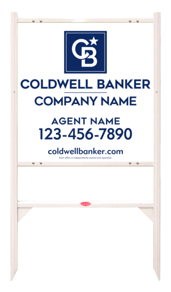 Angle Iron Frame And Agent Sign Panel Unit, 24"H X 24"W, 3mm Aluminum Composite