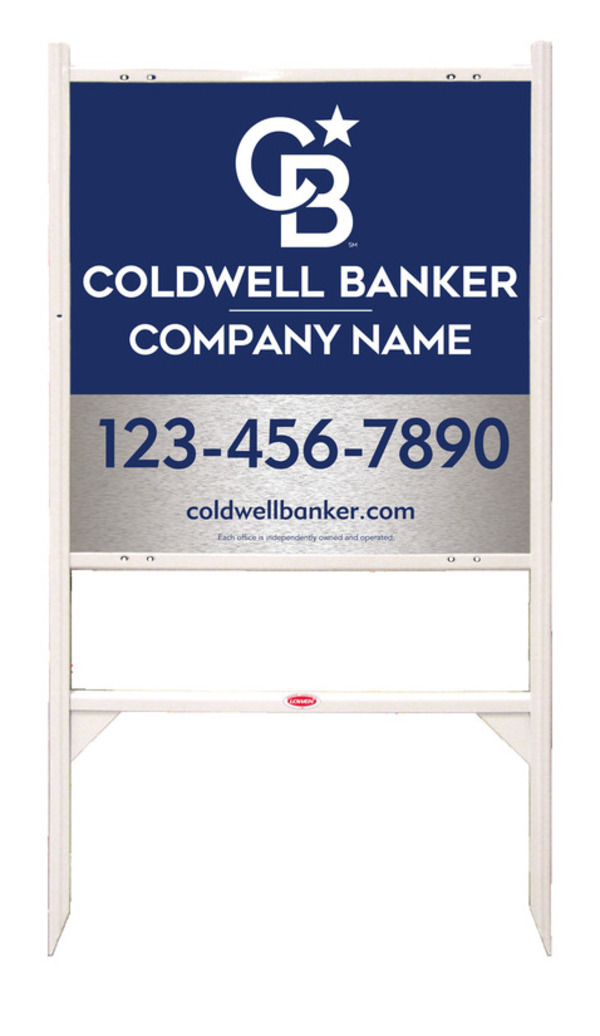 Angle Iron Frame And Office Sign Panel Unit, 24"H X 24"W, Brushed Aluminum Composite