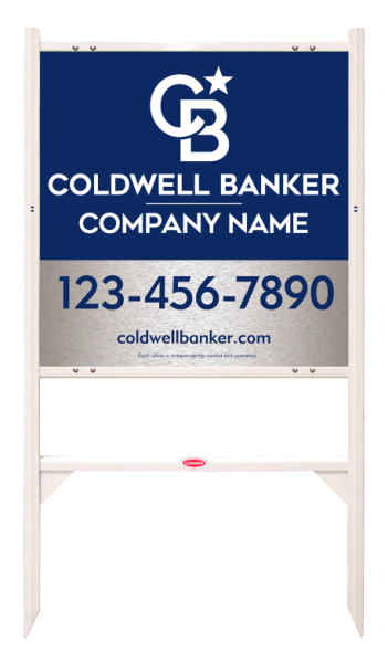 Angle Iron Frame And Office Sign Panel Unit, 24"H X 24"W, Brushed Aluminum Composite