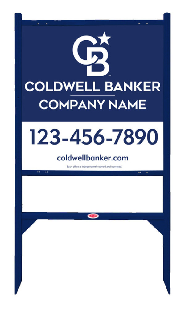 Angle Iron Frame And Reflective Office Sign Panel Unit, 24"H X 24"W, .040 Aluminum