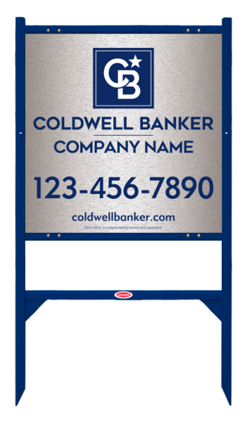 Angle Iron Frame And Office Sign Panel Unit, 24"H X 24"W, Brushed Aluminum Composite