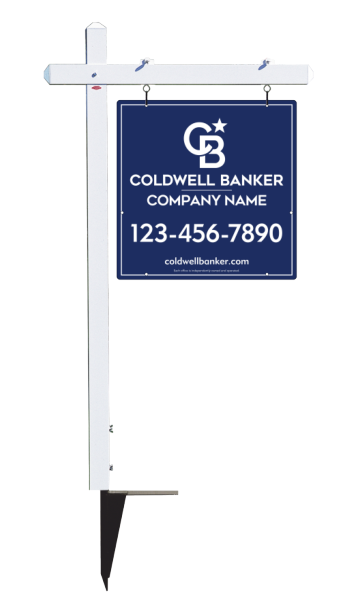 Sign Post And Office Sign Panel Unit, 24"H X 24"W, 3mm Aluminum Composite