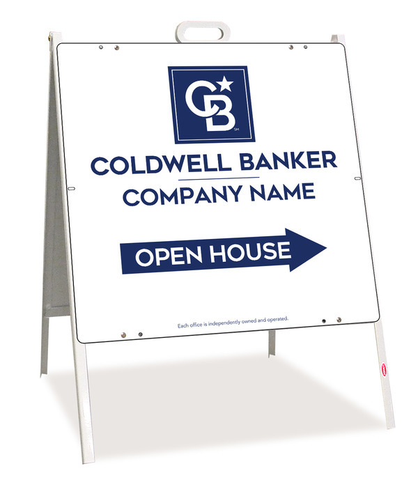 A-Frame And Office Open House Sign Panel Unit, 24"H X 24"W, Steel